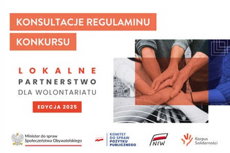 Konsultacje regulaminu Lokalne partnerstwo dla wolontariatu, edycja 2025