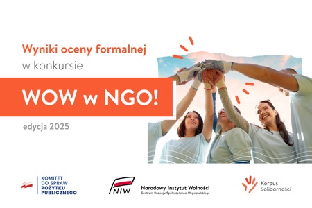 Ocena formalna ofert złożonych w ramach konkursu WOW w NGO! edycja 2025